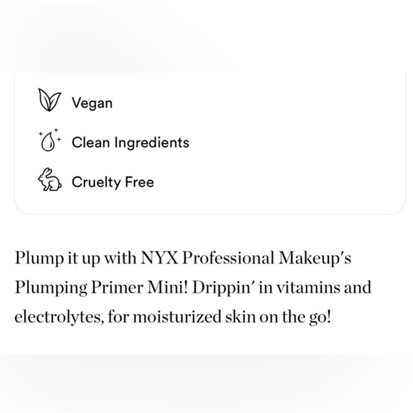 $4❤️‍🔥 NYX Plump Right Back Electrolytes Plumping Primer Serum Mini 💧🪞 NEW - Picture 5 of 7